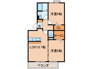 アミスタ－Ａ棟の物件間取画像